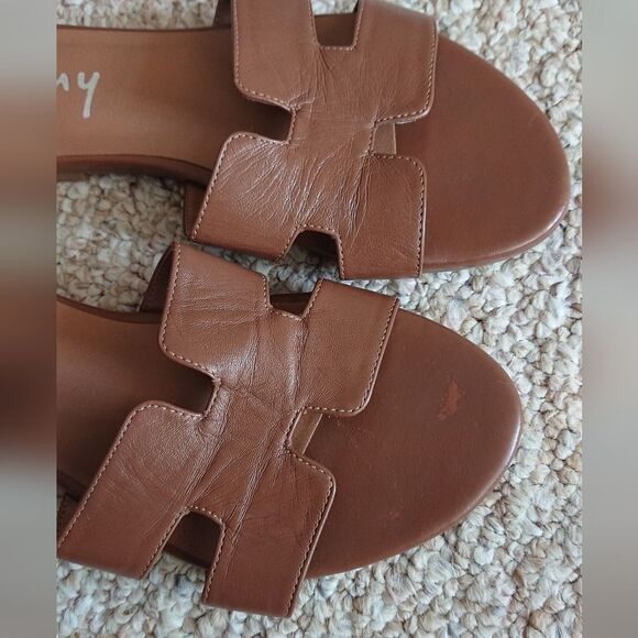 French Sole Alibi Sandal in Cognac Leather size 6.5 - Picture 12 of 12